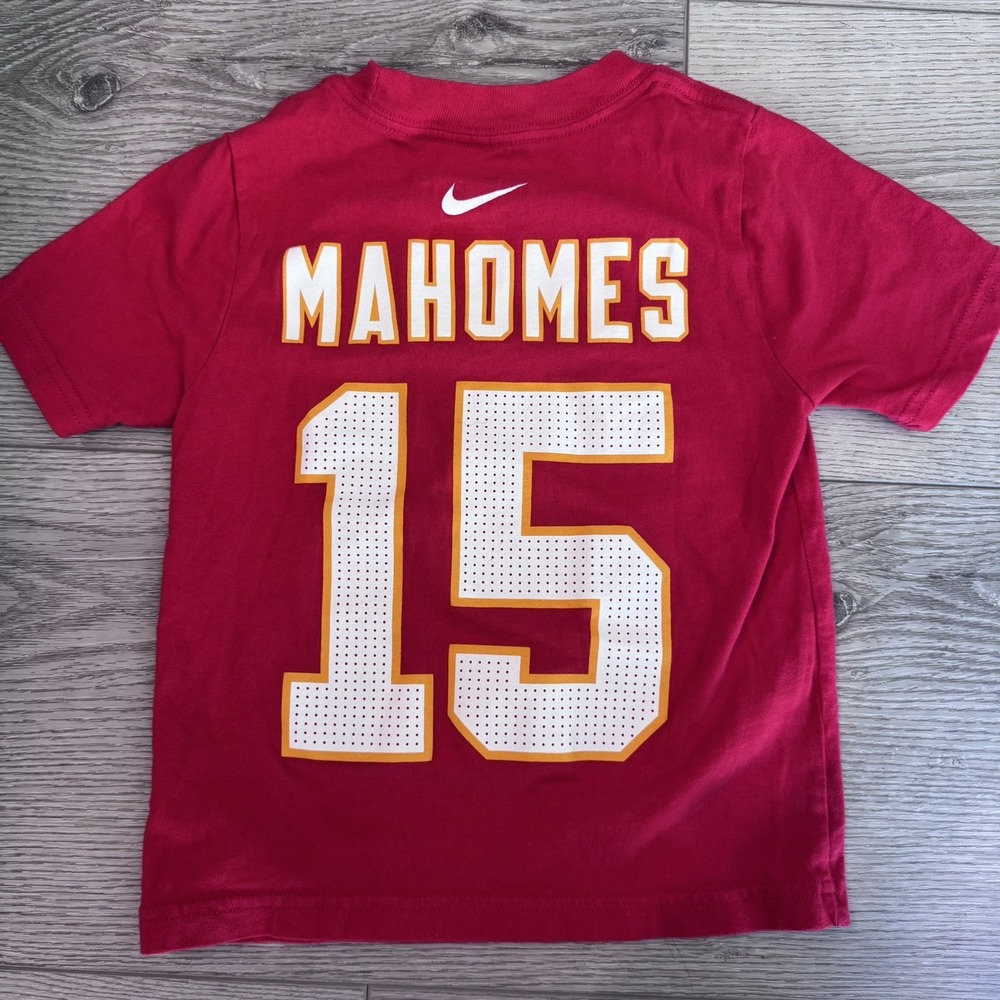 Patrick Mahomes Kansas City Chiefs NFL Football Jersey T-shirt Youth Kids Medium